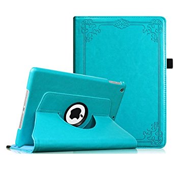 Fintie Apple iPad Air Case - 360 Degree Rotating Stand Case Cover with Auto Sleep / Wake Feature for iPad Air (iPad 5th Generation) 2013 Model, Vintage Winter Ice