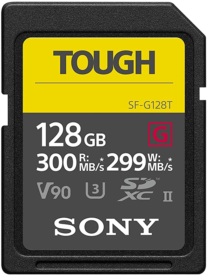 Sony Tough High Performance 64GB SDXC UHS-II Class 10 U3 Flash Memory Card with Blazing Fast Read Speed up to 300MB/s (SF-G64T/T1) (Renewed)