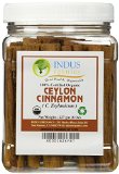 Indus Organic Real Ceylon Sri Lanka Cinnamon Sticks 3 Inch 16 Oz Premium Grade Freshly Packed