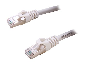 Rosewill 25-Feet Shielded Cat 6A Network Ethernet Cables - White (RCNC-12046)