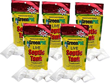 GreenPig Solutions 56 Concentrated Formula Live Septic Tank Treatment, 5 Year Supply