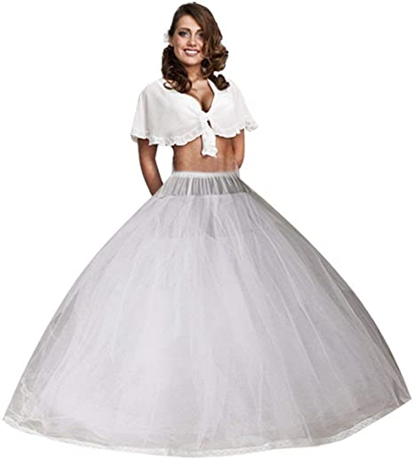 Ieuan Mermaid White Wedding Accessories Petticoat Underskirt Slips Evening Prom for Wedding Dress