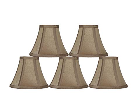 Urbanest 6-inch Chandelier Lamp Shade, Golden Taupe, Set of 5