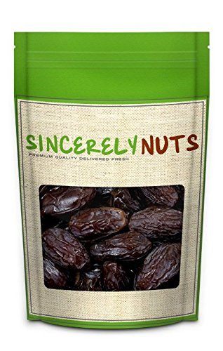 Sincerely Nuts Large Medjool Dates - One (1) Lb. Bag - Rich Flavor - Mouthwatering Freshness - Plump and Moist - Highly Nutritious - Kosher Certified