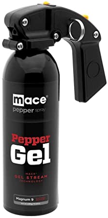 Mace Brand Self Defense Magnum Collection, Police Strength Pepper Spray Gel, Wind-Safe Thick Gel Stream Technology and UV Dye, Various Sizes