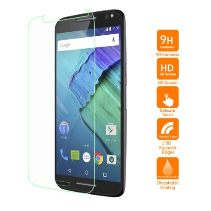 Moto X Pure Edition Screen Protector UrSpeedtekLive 026mm Ultra-thin HD Clear Tempered Glass Screen Protector for Motorola Moto X Pure Edition