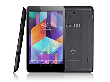 Azpen A750 7" 8GB HD LCD Intel Quad Core Android 5.1 Lollipop Tablet with 1GB RAM Bluetooth HDMI Dual Cameras Office Suite