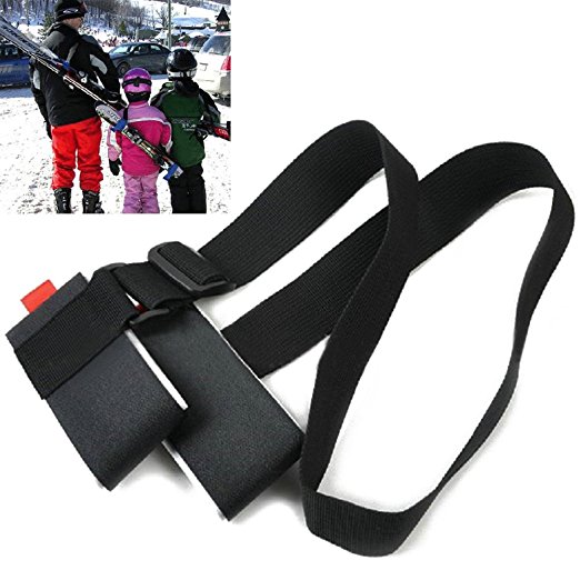 Thick and Strong Velcro Ski Shoulder Carrier Lash Handle Sling Straps Porter
