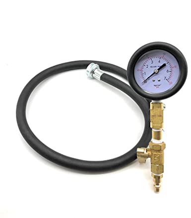 All-Purpose Pressure Test Kit for Boilers, Water Tanks, Faucets - Includes Air Gauge
