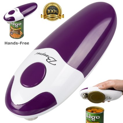 BangRui hands-free fast and secure smooth edge automatic alectric can opener (purple)