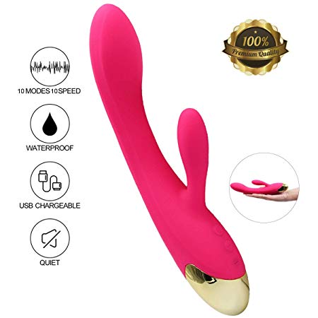 Magic Wand Massager, Personal Vibrating Rechargeable Massage Wand, 10 Powerful Vibration Mode for Muscle Aches Sport Recovery (PINK2)
