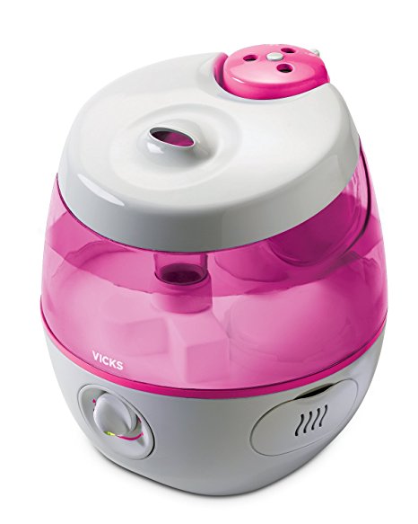 Vicks Sweet Dreams Cool Mist Humidifier, Pink, 5.50 Pound