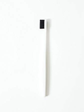 Morihata Binchotan Activated Charcoal Toothbrush, Standard Bristles - White