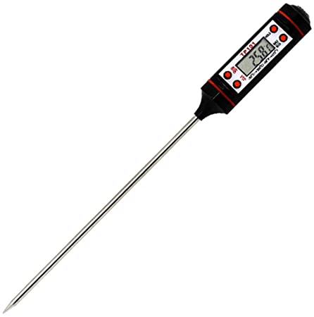 Waterproof Digital Instant Read Food and Meat Thermometer for Kitchen, Outdoor Cooking, BBQ, and Grill with Fahrenheit and Celsius can be converted (BBQ TP)