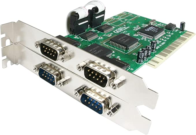 StarTech.com 4-Port PCI Serial Card with 16550 UART - PCI RS232 Serial Adapter Card (PCI4S550N)