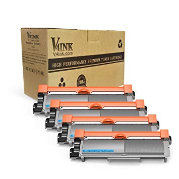 V4INK Compatible Toner Cartridge Replacement for Brother TN630 TN660 (Black,4-Pack),for use in HL-L2340DW HL-L2300D HL-L2380DW MFC-L2700DW L2740DW DCP-L2540DW L2520DW HL-L2320D MFC-L2720DW L2740DW