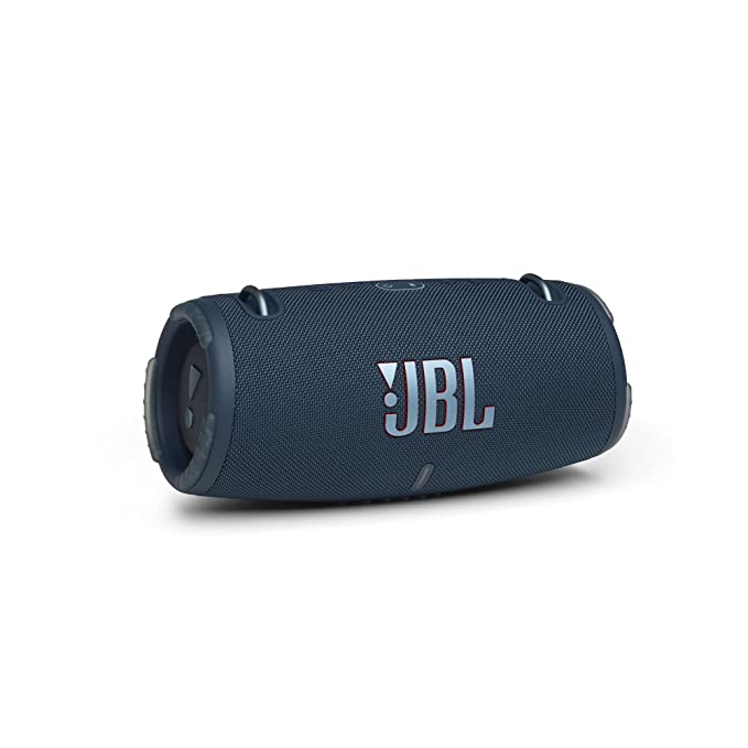 JBL Xtreme 3, Wireless Portable Bluetooth Speaker, Pro Sound with Powerful Bass Radiators, Built-in Powerbank, Partyboost, IP67 Water & Dustproof, AUX & Type C (Blue, Without Mic)