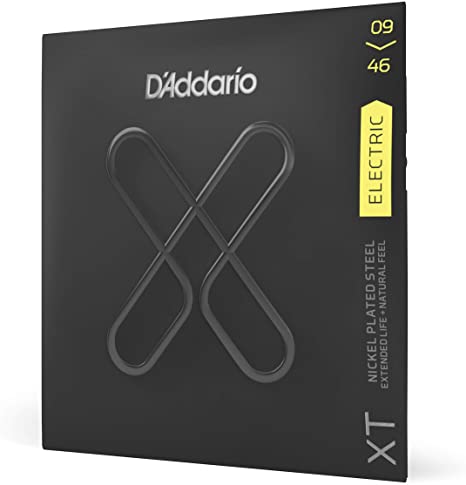 D'Addario XT Nickel Plated Steel Electric Guitar Strings, Super Light Top/Regular Bottom (09-46)