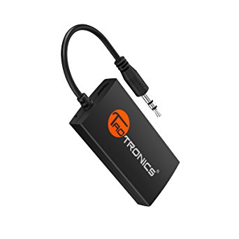 [Updated Version]TaoTronics Wireless Portable Bluetooth Transmitter Connected to 3.5mm Audio Devices, Paired with Bluetooth Receiver, TV Ears, Bluetooth Dongle, A2DP Stereo Music Transmission