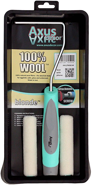 Axus Décor 100 Percent Natural Wool Mini Roller Kit - Blonde