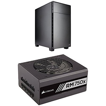 Corsair Carbide Quiet 600Q Inverse ATX Full Tower Case and Corsair RMx Series, RM750x, 750W, Fully Modular Power Supply, 80 PLUS Gold Certified