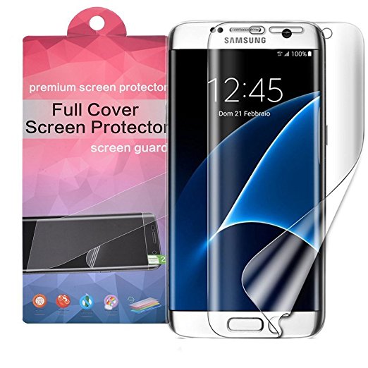 Galaxy S7 Edge Screen Protector (2-Pack) MaxDemo Anti-Bubble Ultra HD Premium Shield [Full Coverage][Case Friendly][Anti-Scratch] Screen Protector for Samsung Galaxy S7 Edge