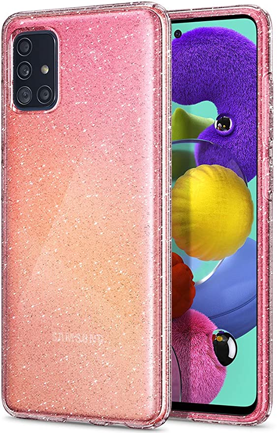 Spigen Liquid Crystal Glitter Designed for Samsung Galaxy A51 Case (2020) - Crystal Quartz