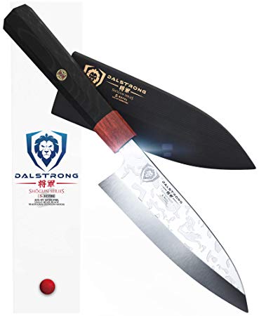 DALSTRONG Deba Knife- SHOGUN Series 'S' - Single Bevel - 6" Blade - Wood Sheath