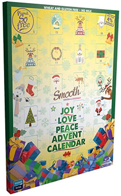 Vegan Chocolate Advent Calendar Dairy Free Lactose Free Suitable for Coeliacs Gluten Free Cocoa & Coconut