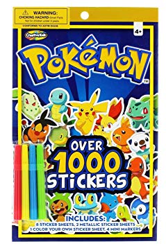 Pokemon Over 1000 Stickers Sticker Pad