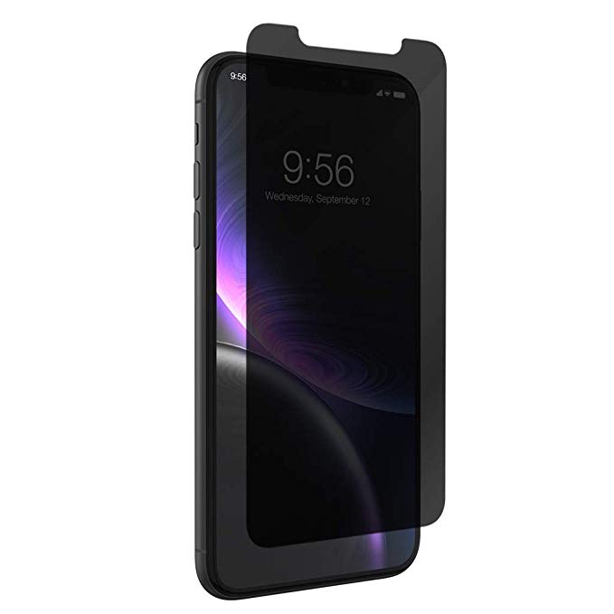ZAGG InvisibleShield Glass  Privacy Screen Protector for Apple iPhone XR  – 3X Impact Protection