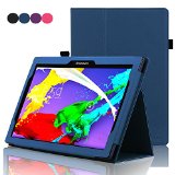 Lenovo Tab 2 A10 Case ACdream TM Stand Leather Cover Case for Lenovo Tab 2 A10-70 10-Inch 16 GB Tablet 2015 Case with auto wake sleep function - Dark Blue