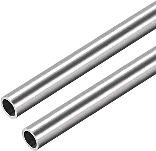 uxcell 304 Stainless Steel Round Tubing 9mm OD 1mm Wall Thickness 250mm Length Seamless Straight Pipe Tube 2 Pcs