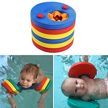 Swim Float Doinshop Colorful Discs EVA Arm Bands Foam For Kids Children 6Pcs(Random Color)