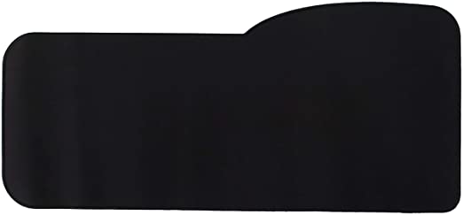 Extended Size Custom Gaming Mouse Pad - Anti Slip Rubber - Stitched Edges - Large Desk Mat - 28.5" x 12.75" x 0.12" (All Black)