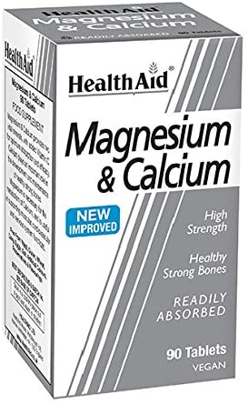 HealthAid Magnesium & Calcium - 90 Vegan Tablets