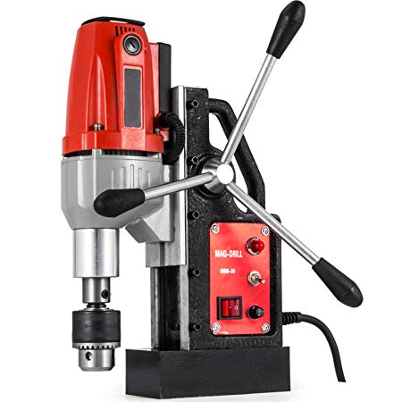 Mophorn 980W Magnetic Drill Press with 1.37 Inch (35mm) Boring Diameter Magnetic Drill Press Machine 2250LBS Magnetic Force Magnetic Drilling System 680 RPM Portable Electric Magnetic Drill Press