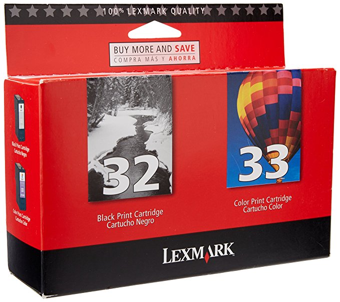Lexmark 18C0532 #32/#33 Twin Pack ink Cartridges