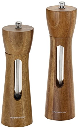 Rachael Ray Tools and Gadgets 2-Piece Natural Acacia Salt and Pepper Grinder Set