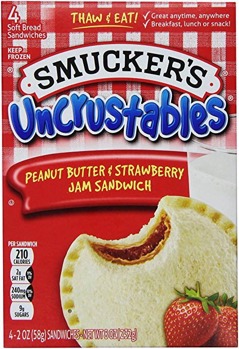 Smucker's, Strawberry Uncrustables, 8 oz (Frozen)
