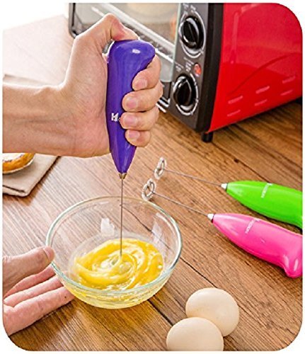 Ontime Portable Electric Mini Drink Frother Coffee Milk Hand Blender (Color May Vary)