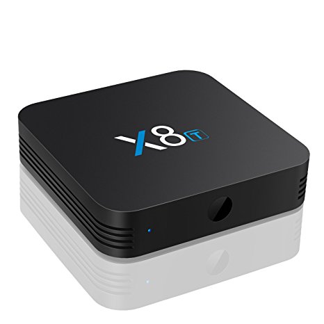 Bqeel X8T Android 6.0 Tv Box 4K Amlogic S905X Chipset-Quad Core [1G/8G] with Software Pre-installed/AP6212 WIFI/ Bluetooth 4.0-Support Ultra-Fast Streaming Media Player
