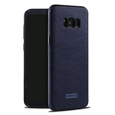Galaxy S8 Plus Case SunRemex Luxury Leather grain with Full Body Protective and Anti-Scratch and Non-Slip Design Design for Samsung Galaxy S8 Plus(2017) (Dark Blue)