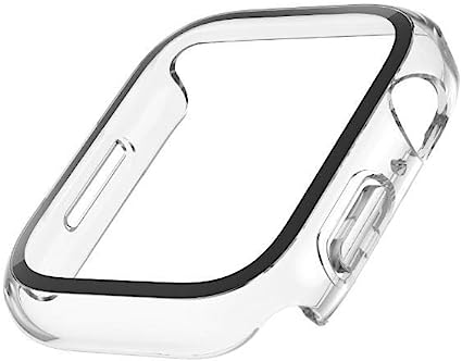 Belkin ScreenForce Apple Watch Case - Bumper Case & Tempered Glass Screen Protector for 44mm & 45mm Apple Watch Series 8, 7, 6, 5, 4 & Apple Watch SE - Apple Watch Accessories - Apple Case – Clear