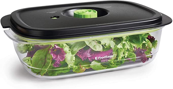 FoodSaver 2129973 Preserve & Marinate Vacuum Containers, 10 Cup, Clear