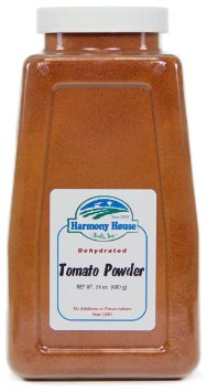 Harmony House Foods, Dried Tomato Powder, 24 Ounce Quart Size Jar