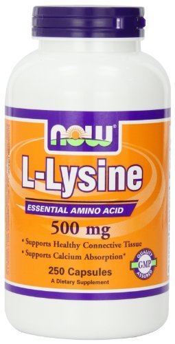 NOW Foods L-lysine 500 mg (Pack of 3)
