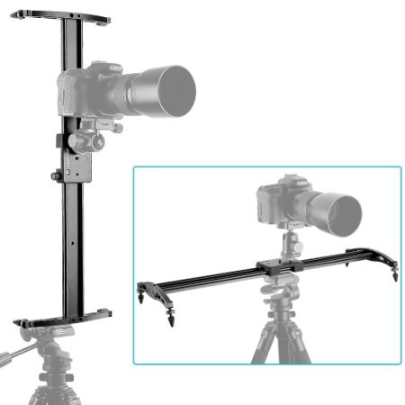 Neewer 24"/60cm DSLR Camera Track Dolly Slider Video Stabilization Rail System with 176oz/5kg Load Capacity, Perfect for Photography and Video