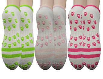 Yomandamor Womens Softest Bamboo Fiber Non Slip Safety Hospital and Home Care Socks,L Size(Sock Size:9-11)