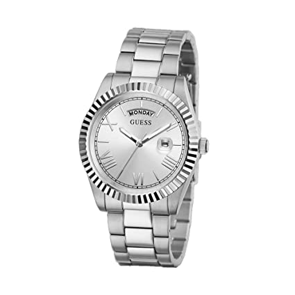 GUESS Analog Silver Dial Unisex-Adult Watch-GW0265G6